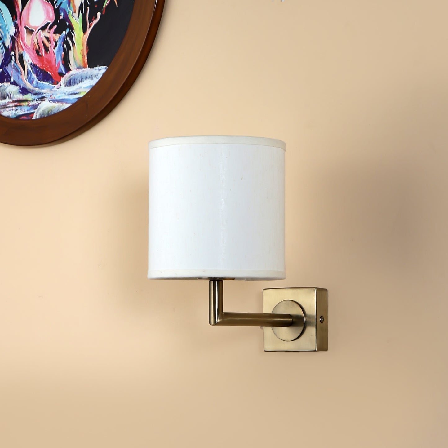 Small Square base Single Wall Light