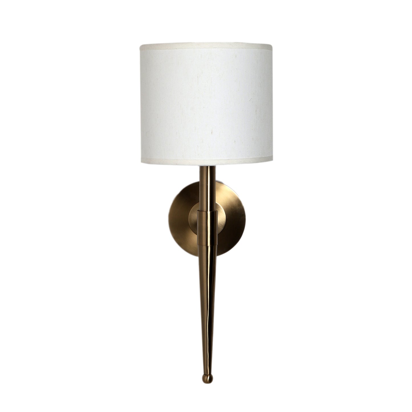 Round base sleek rod Wall Light