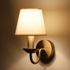 Round base with curve arm single Wall Light